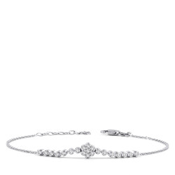 0.20 Carat Diamond Trend Flower Bracelet 