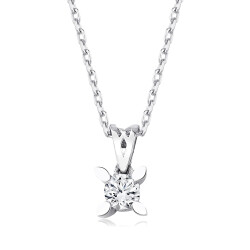 0.21 Carat Diamond Solitaire Necklace 