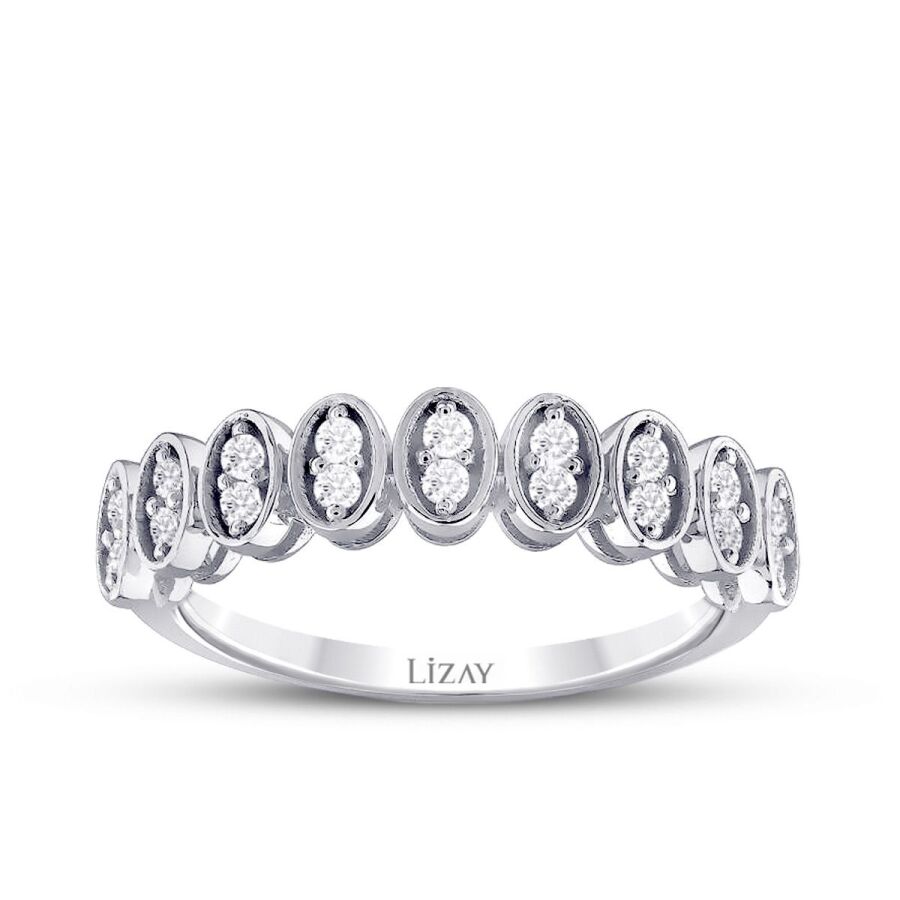 0.22 Karat Pırlanta Taşlı Modern Yüzük