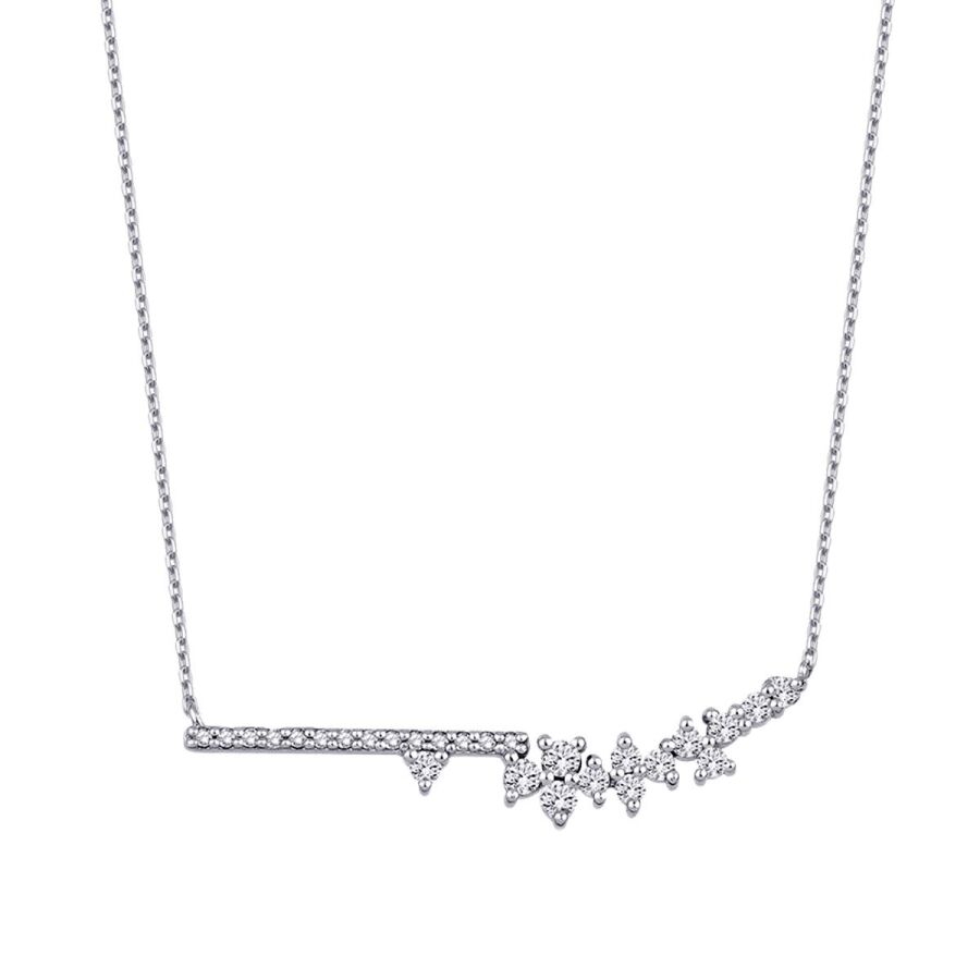 0.24 Karat Pırlanta Minimal Taşlı Kolye