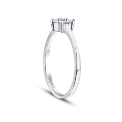 0.25 Karat Pırlanta Çiçek Yüzük - 2