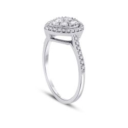 0.25 Karat Pırlanta Damla Yüzük - 2