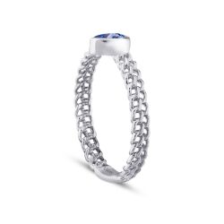 0.25 Karat Safir Yüzük - 2