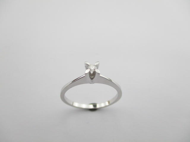 0.27 Karat PIRLANTA YÜZÜK Tektaş - Klasik YÜZÜK 8 AYAR