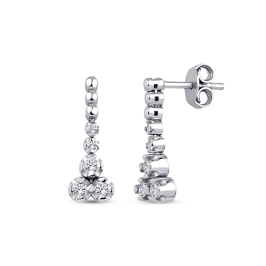 0.28 Karat Pırlanta Trend Küpe