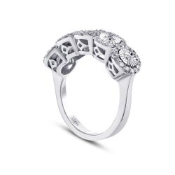 0.29 Karat Pırlanta Beştaş Yüzük - 2