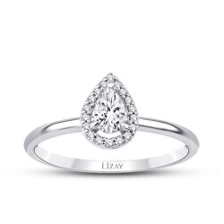 0.29 Karat Pırlanta Damla Trend Yüzük - 1