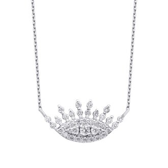 0.30 Karat Pırlanta Göz Kolye - 2