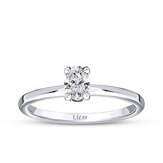 0.30 Karat Pırlanta Oval Tektaş Yüzük - Lizay Pırlanta - Grace