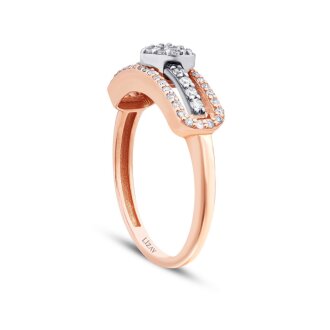 0.34 Karat Pırlanta Kalp Yüzük - 2