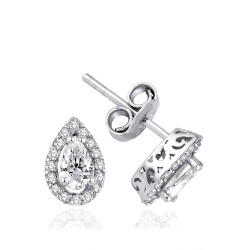 0.35 Carat Diamond Drop Earrings with Diamonds 