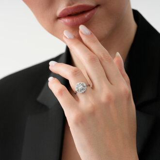 0.35 Karat Pırlanta Baget Yüzük - 3