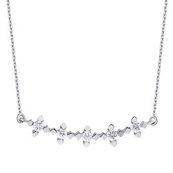 0.36 Karat Pırlanta Beştaş Kolye - 2