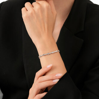 0.40 Karat Pırlanta Su Yolu Bileklik - 3