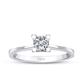 0.40 Karat Pırlanta Tektaş Yüzük - 1