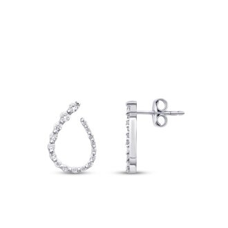 0.40 Karat Pırlanta Trend Küpe 