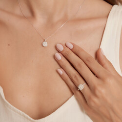 0.43 Karat Pırlanta Trend Kolye - 3