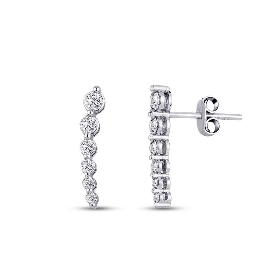 0.43 Karat Pırlanta Trend Küpe