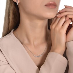 0.43 Karat Pırlanta Trend Küpe - 4