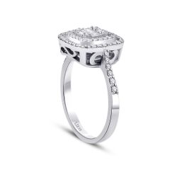 0.46 Karat Pırlanta Baget Yüzük - 2