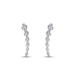 0.48 Karat Pırlanta Trend Küpe - 2