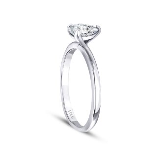 0.50 Karat Pırlanta Damla Tektaş Yüzük - 2