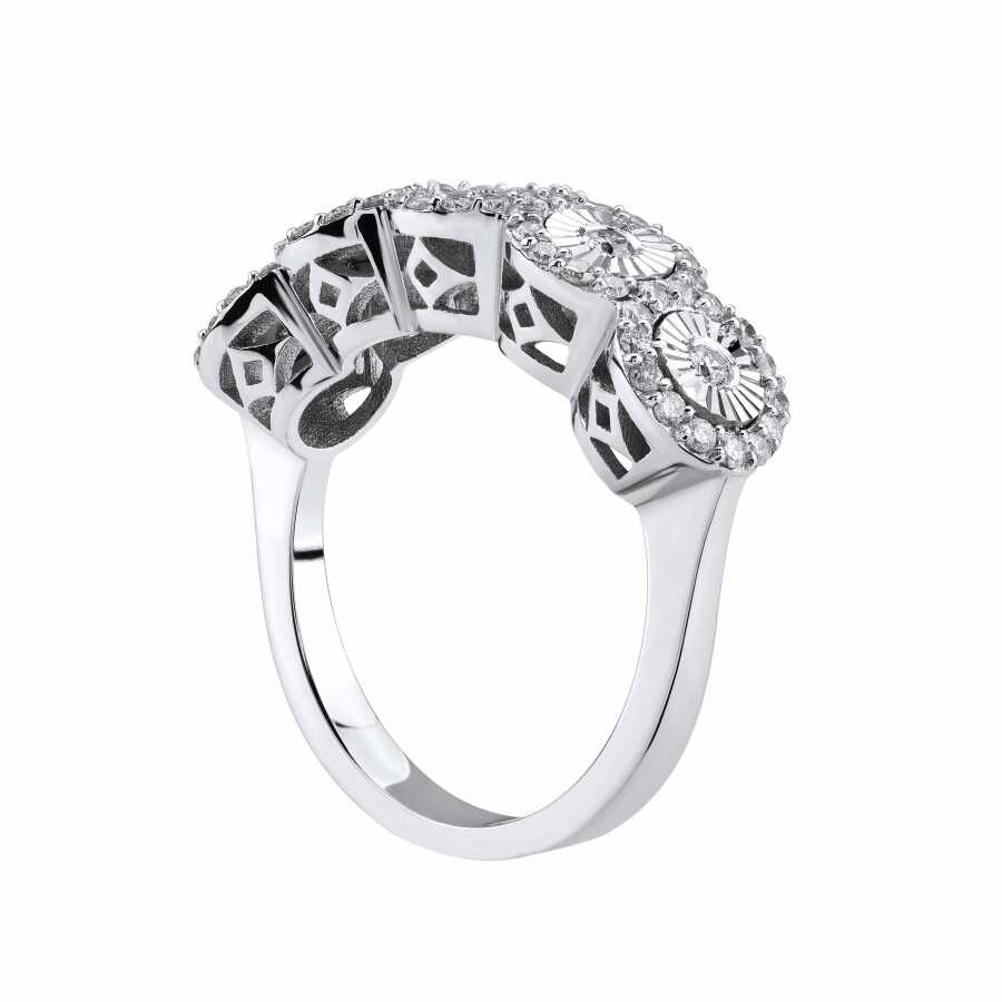 0.55 Carat Diamond Five Stone Ring - 2