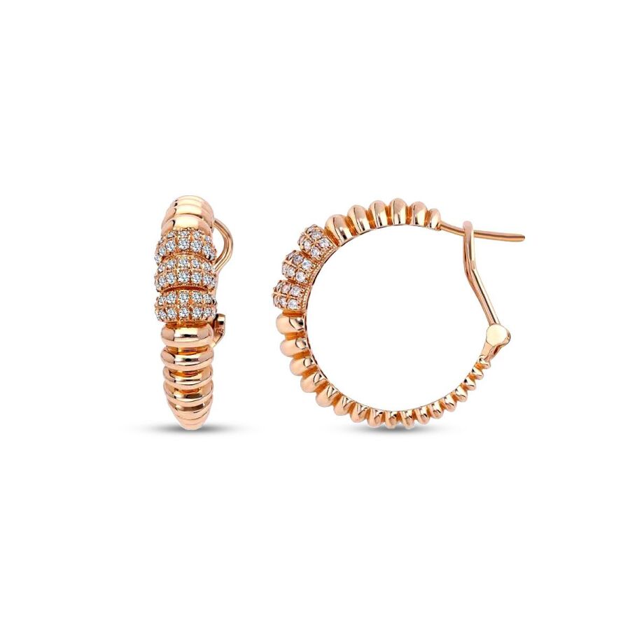 0.56 Karat Pırlanta Halka Küpe