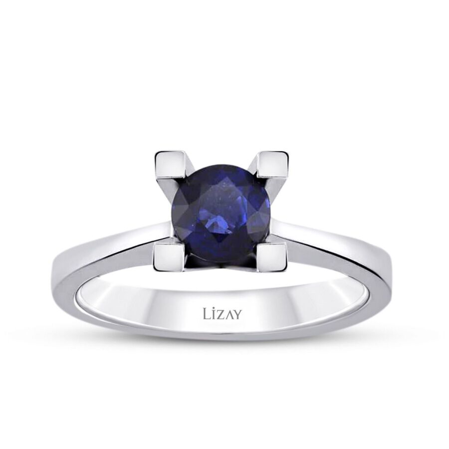 0.58 Karat Safir Tektaş Yüzük