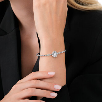 0.61 Karat Pırlanta Markiz Kelepçe - 3