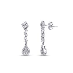 0.61 Karat Pırlanta Trend Küpe 