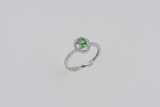 0,61 Karat Pırlanta Yüzük Zümrüt H VS-SI 18 Ayar - Lizay Pırlanta Çarşı Pazar