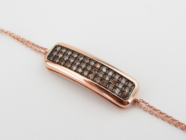 0.63 Karat PIRLANTA BİLEKLİK Fantezi BİLEKLİK 14 AYAR