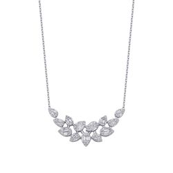 0.65 Karat Pırlanta Baget Kolye - 1