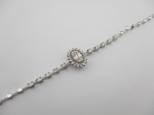 0.65 Karat PIRLANTA BİLEKLİK Fantezi BİLEKLİK 14 AYAR