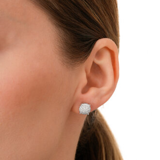 0.69 Karat Pırlanta Trend Küpe - 3