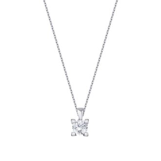 0.70 Karat Pırlanta Tektaş Kolye - 1