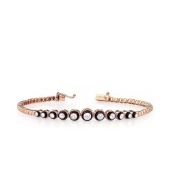 0.71 Karat Elmas Tasarım Bileklik - 1