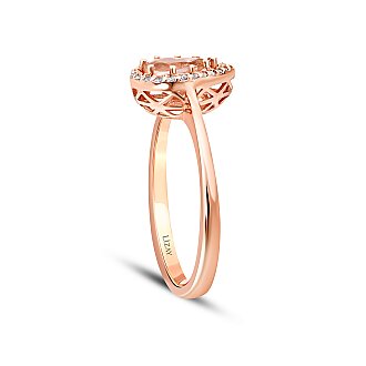 0.71 Karat Pırlanta Morganit Yüzük - Lizay Pırlanta - Glow (1)