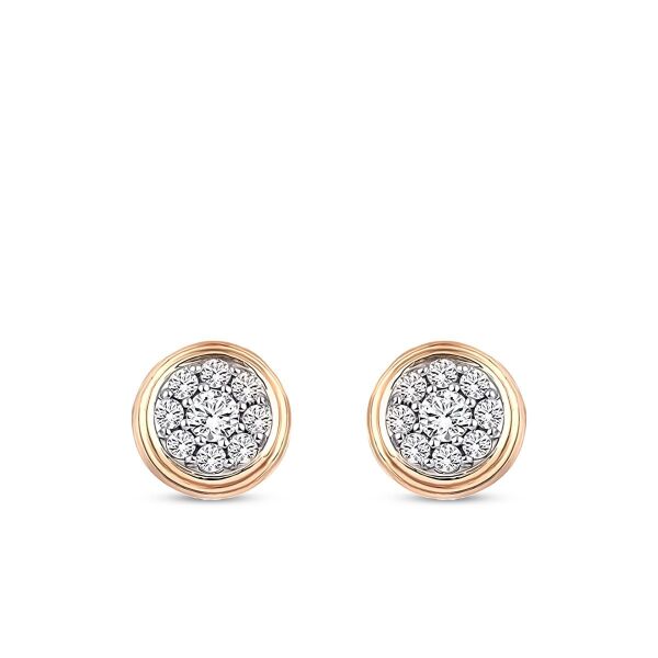0.72 Karat Pırlanta Trend Küpe - 2