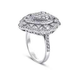 0.73 Karat Pırlanta Damla Trend Yüzük - 2