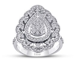 0.73 Karat Pırlanta Damla Trend Yüzük - 1