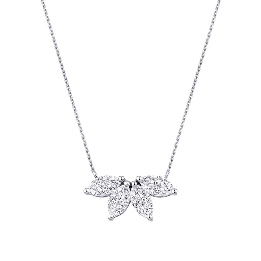 0.75 Karat Pırlanta Lotus Kolye