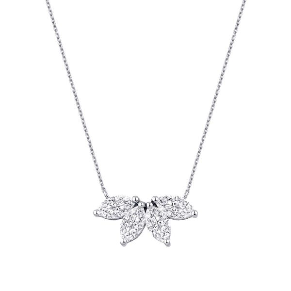 0.75 Karat Pırlanta Lotus Kolye - 1