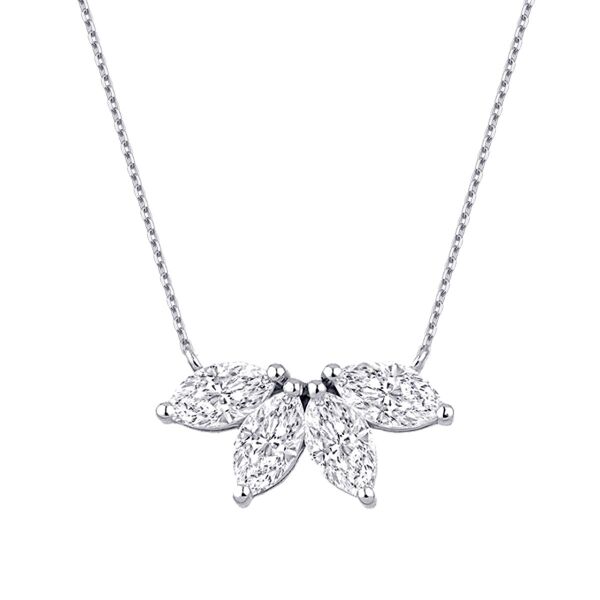 0.75 Karat Pırlanta Lotus Kolye - 2