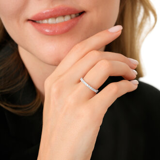 0.75 Karat Pırlanta Tamtur Yüzük - 3