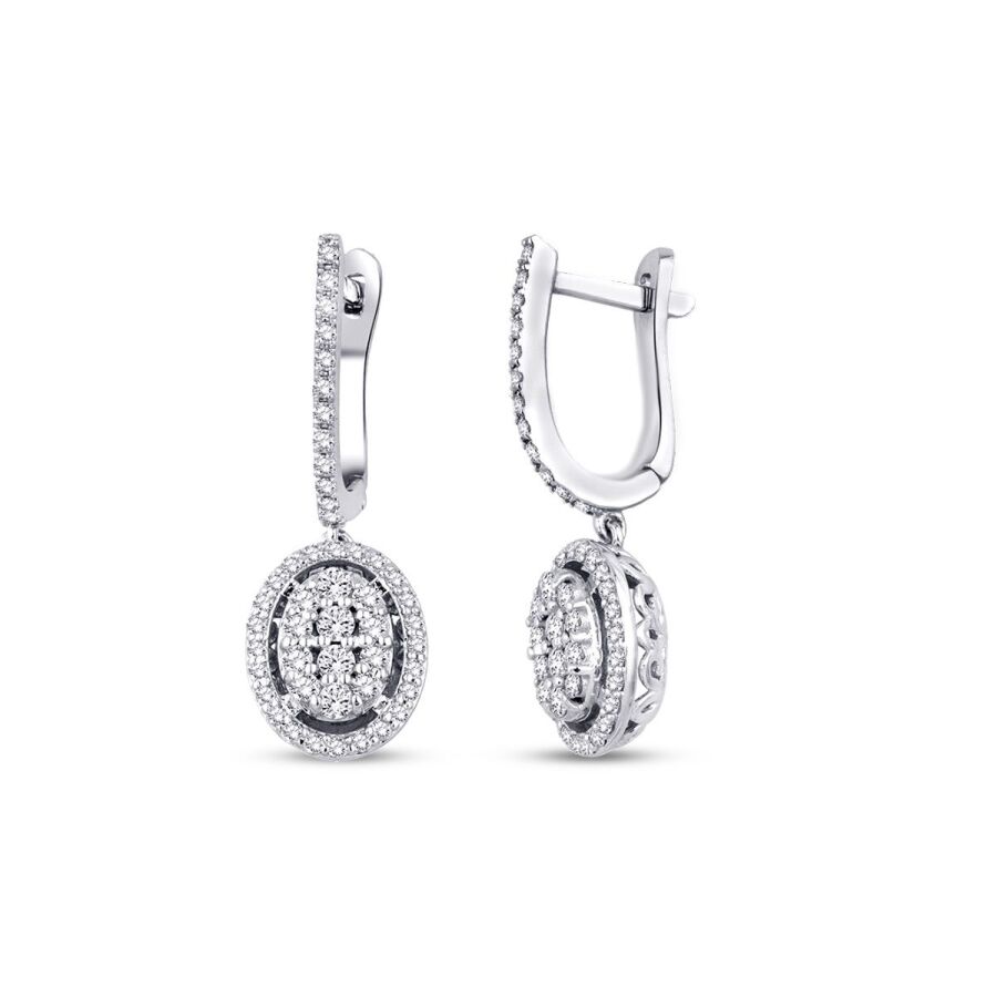 0.75 Karat Pırlanta Trend Küpe