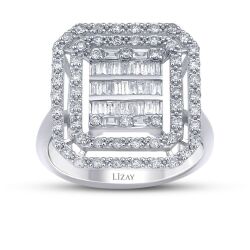 0.79 Karat Pırlanta Baget Yüzük 