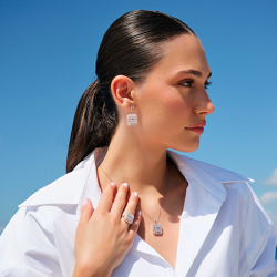 0.79 Karat Pırlanta Baget Yüzük - 4