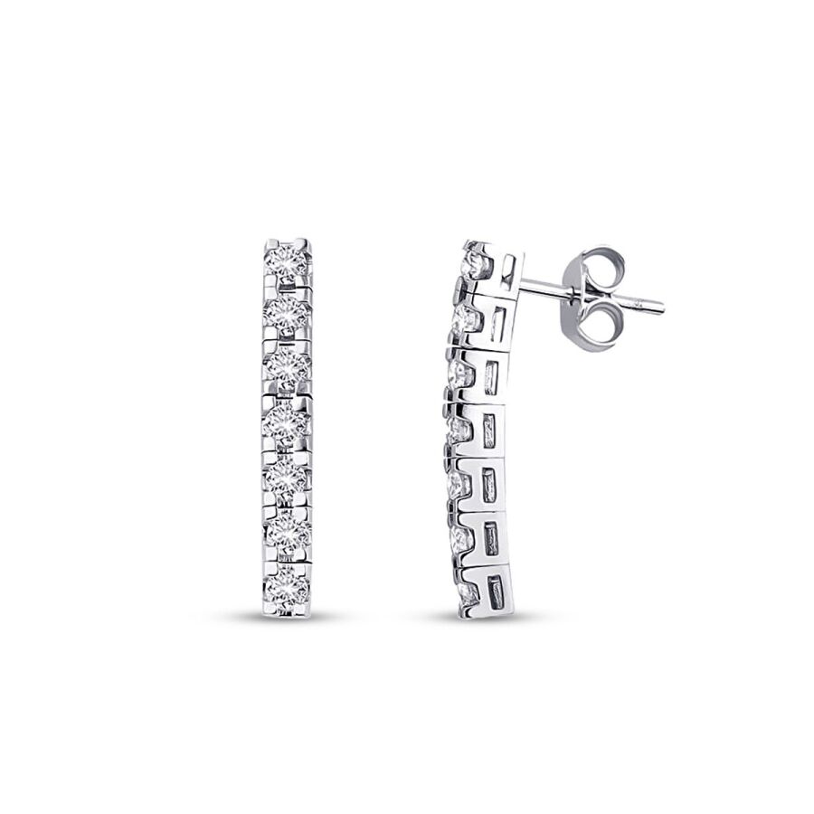 0.79 Karat Pırlanta Trend Küpe